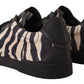 Zebra-Inspired Casual Low Top Sneakers