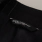 Elegant Black Striped Slim Fit Two-Piece Suit