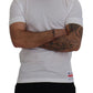 White Cotton Logo Patch Collared T-shirt