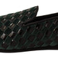 Emerald Elegance Velvet Loafers