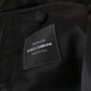Elegant Black Striped Slim Fit Two-Piece Suit