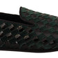 Emerald Elegance Velvet Loafers