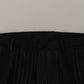 Elegant Black Striped Slim Fit Two-Piece Suit