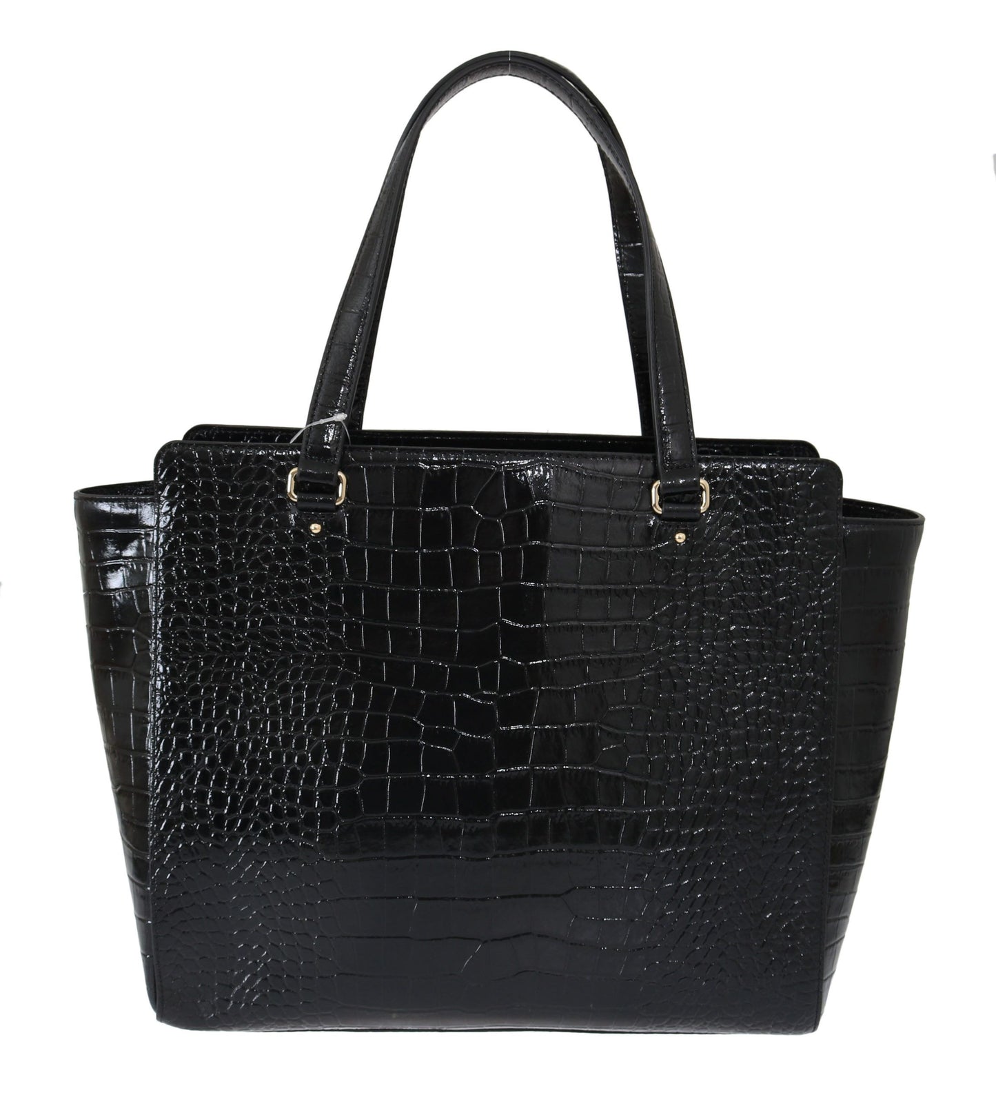 Elegant Black Leather Elissa Handbag