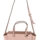 Elegant Pink Leather Shoulder Bag