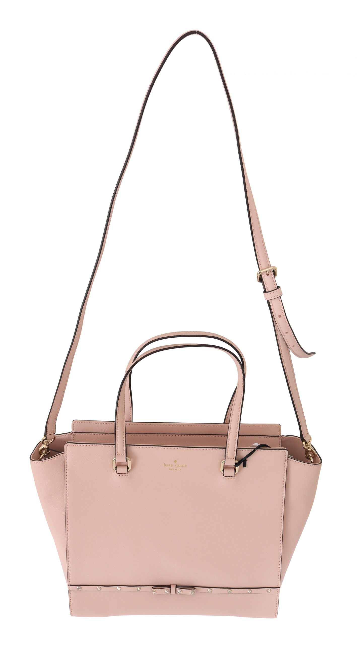 Elegant Pink Leather Shoulder Bag