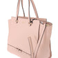 Elegant Pink Leather Shoulder Bag