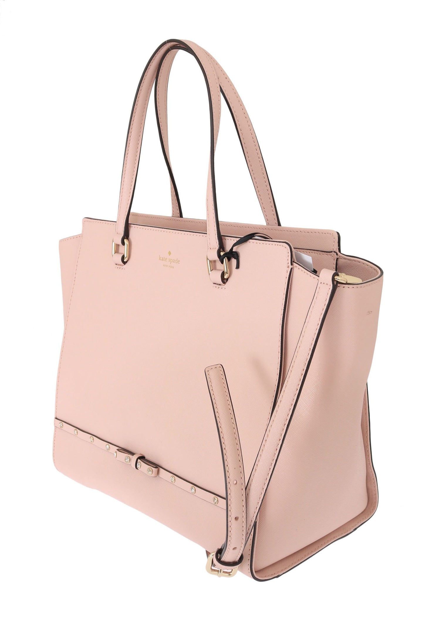 Elegant Pink Leather Shoulder Bag