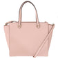 Elegant Pink Leather Shoulder Bag