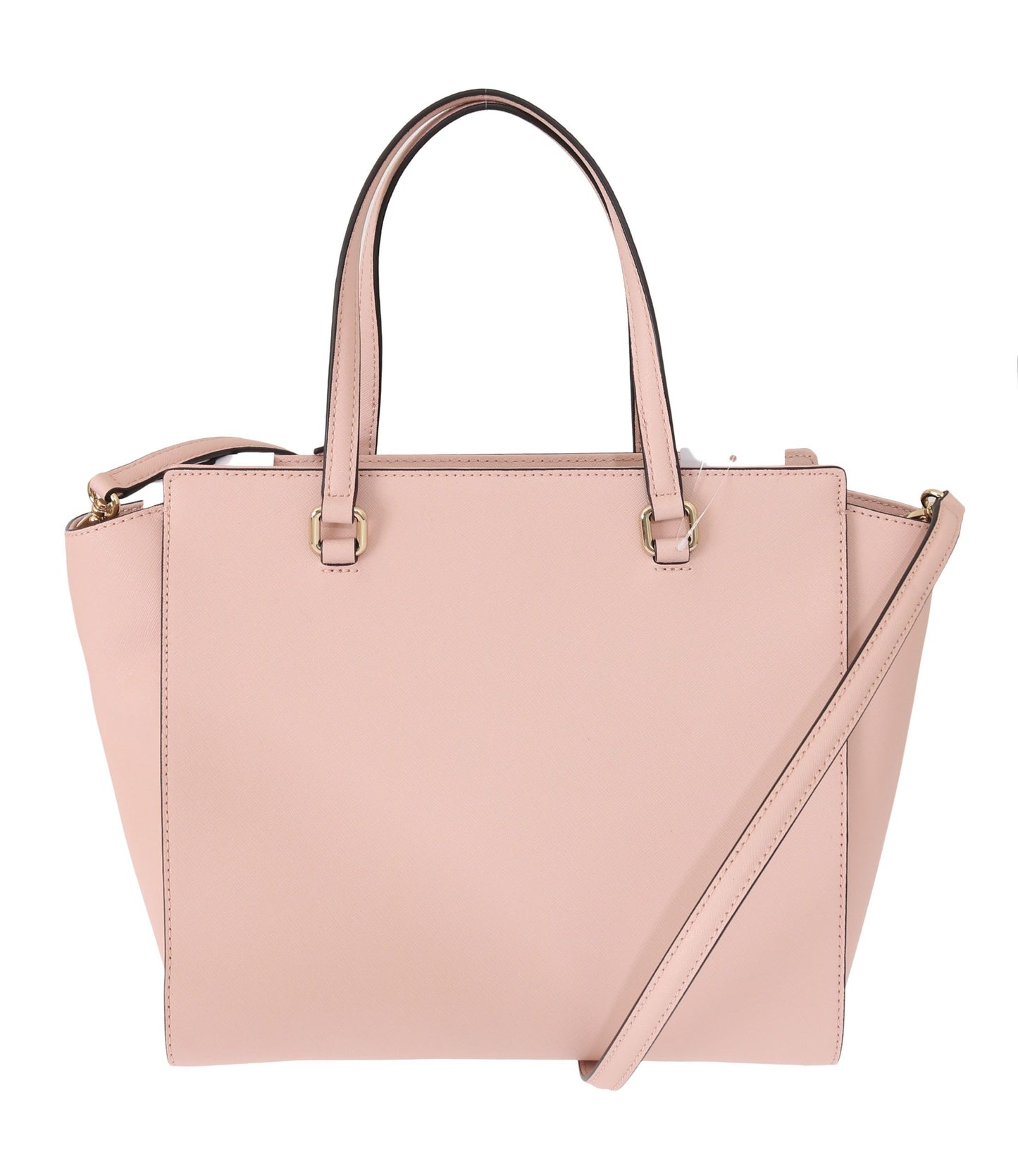 Elegant Pink Leather Shoulder Bag