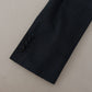 Elegant Dark Blue Cotton Three Piece Martini Suit