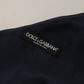 Elegant Dark Blue Cotton Three Piece Martini Suit