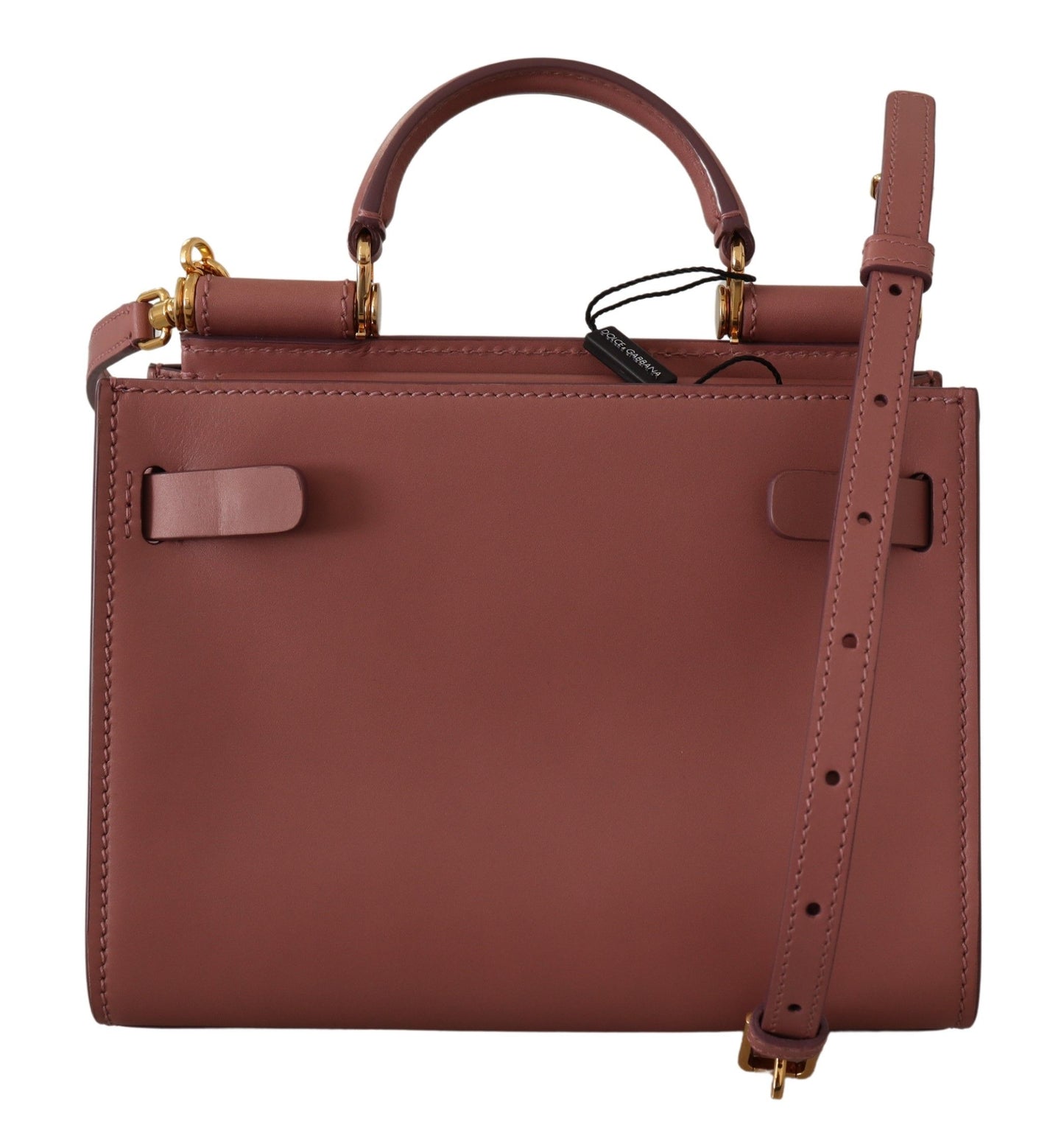 Elegant Sicily Leather Shoulder Bag in Pink