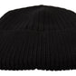 Elegant Cable Knit Wool Beanie with Fleece Liner