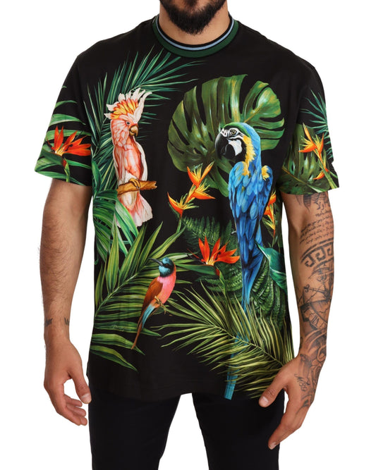 Tropical Elegance Cotton T-Shirt