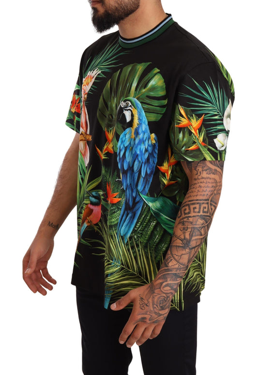 Tropical Elegance Cotton T-Shirt