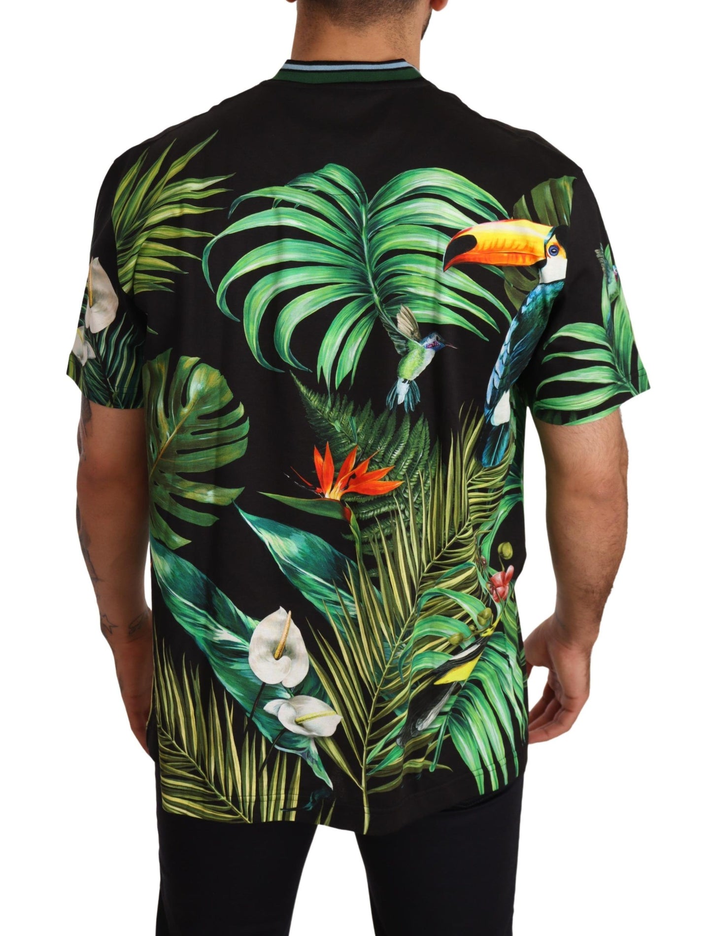 Tropical Elegance Cotton T-Shirt