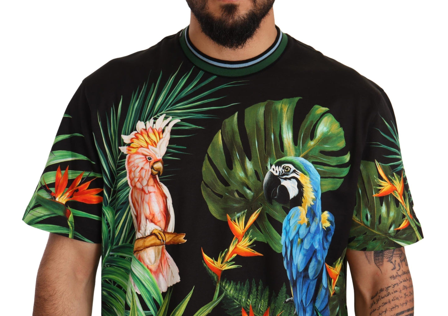 Tropical Elegance Cotton T-Shirt