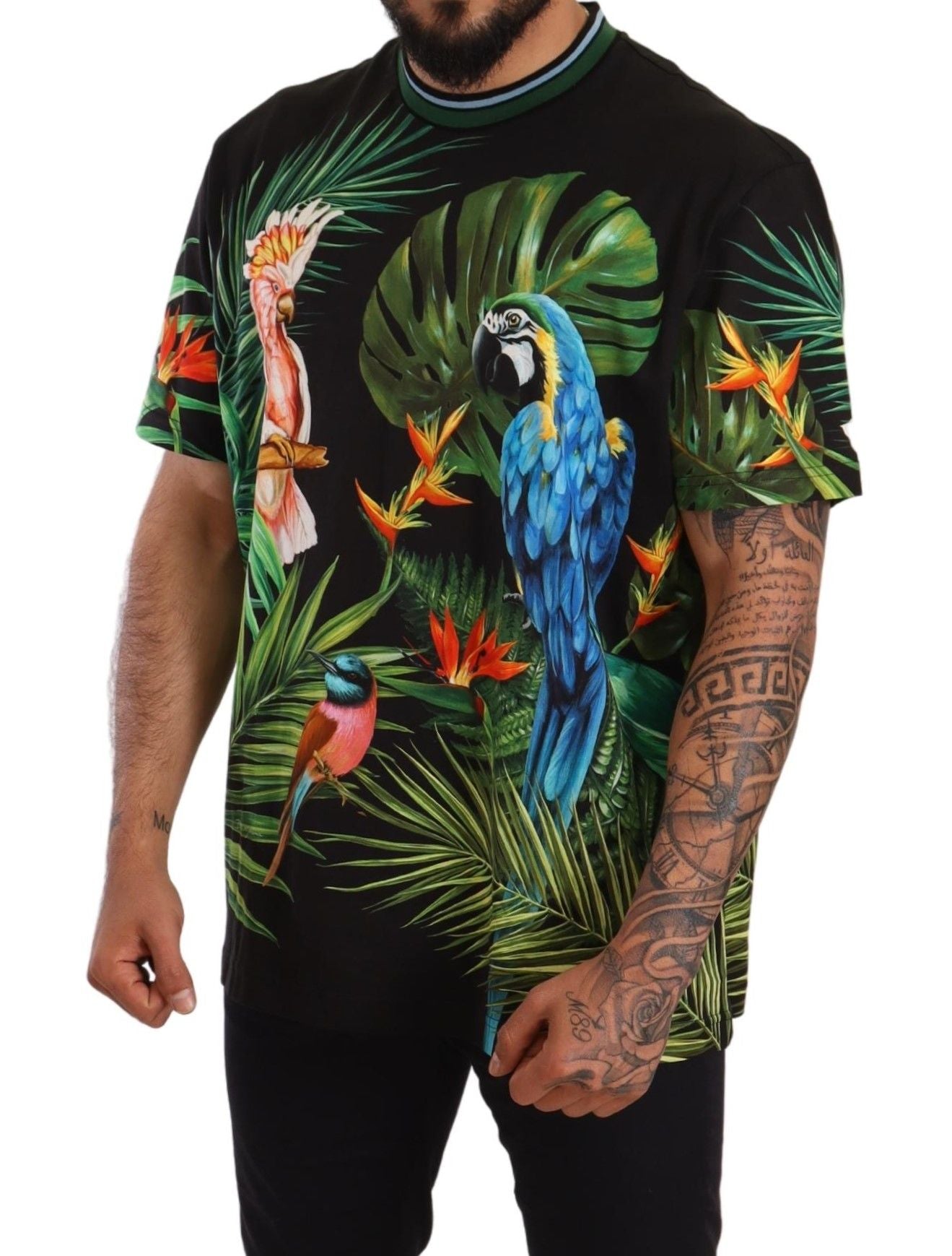 Tropical Elegance Cotton T-Shirt