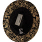Elegant Gold-Threaded Black Bucket Hat