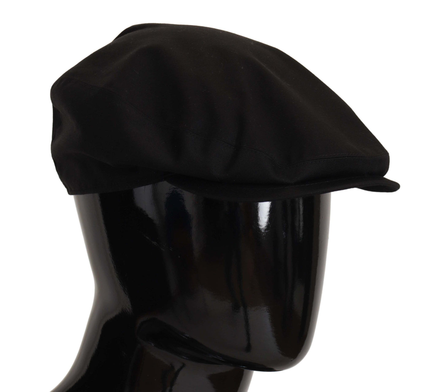 Elegant Black Newsboy Cap