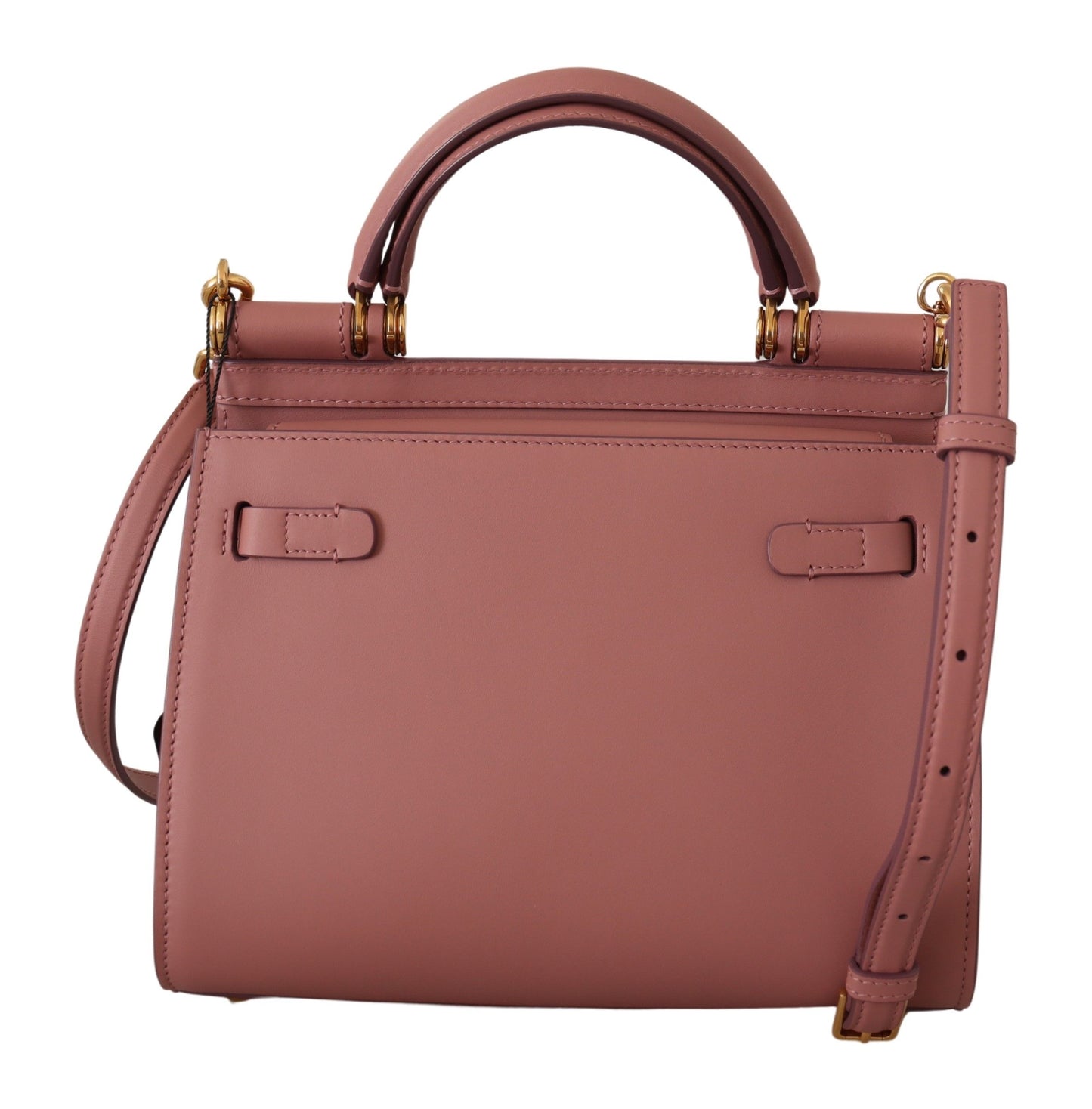 Chic Pink Sicily Medium Leather Satchel