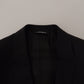 Elegant Black Martini Blazer and Vest Ensemble