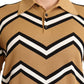 Silk Beige Polo T-Shirt - Italian Luxury Fashion