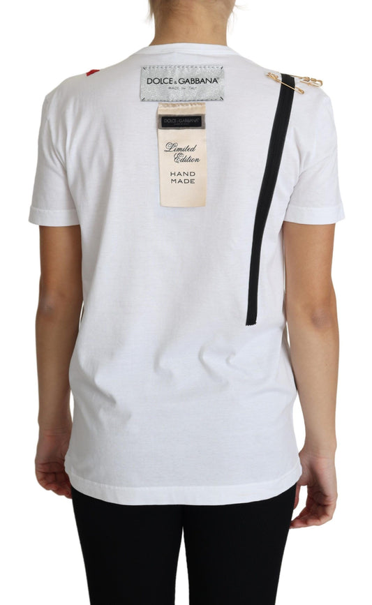 Limited Edition Chic White Cotton Tee