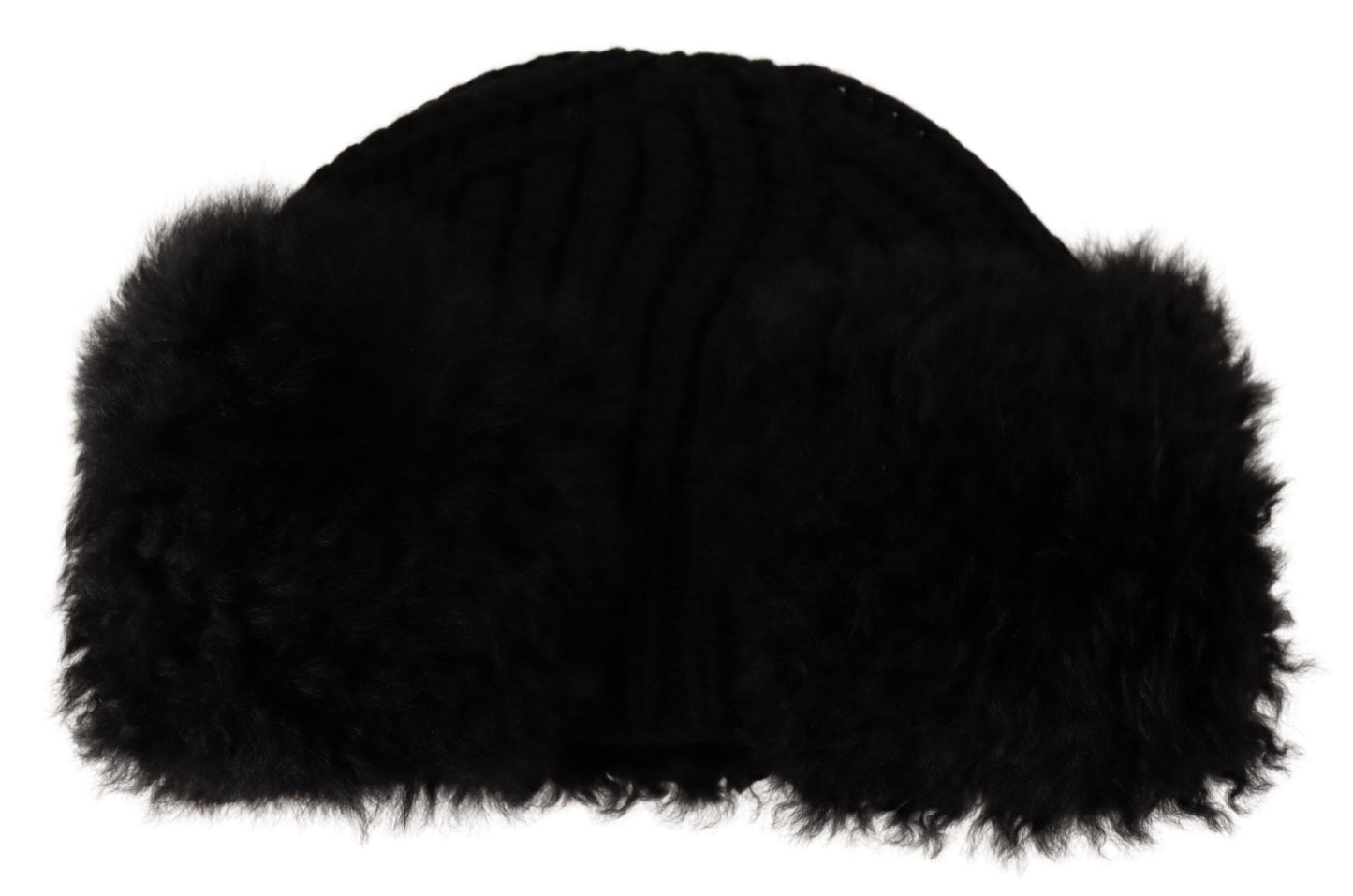 Black Cashmere Fur Women Beanie Women Hat