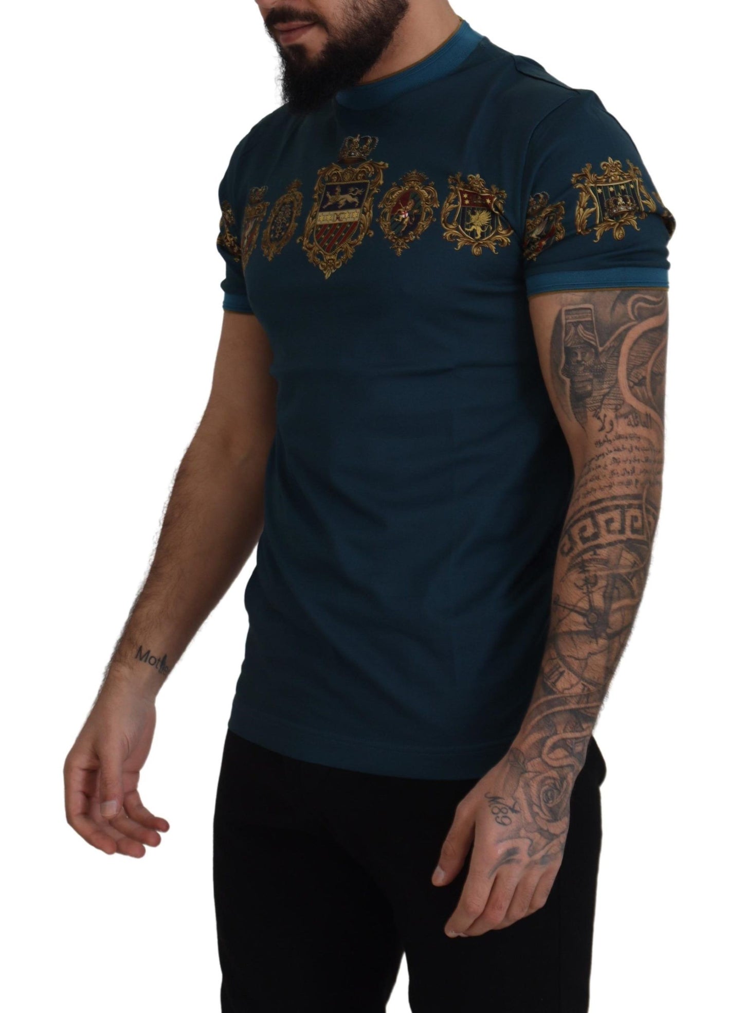 Regal Crown Print Crewneck T-Shirt