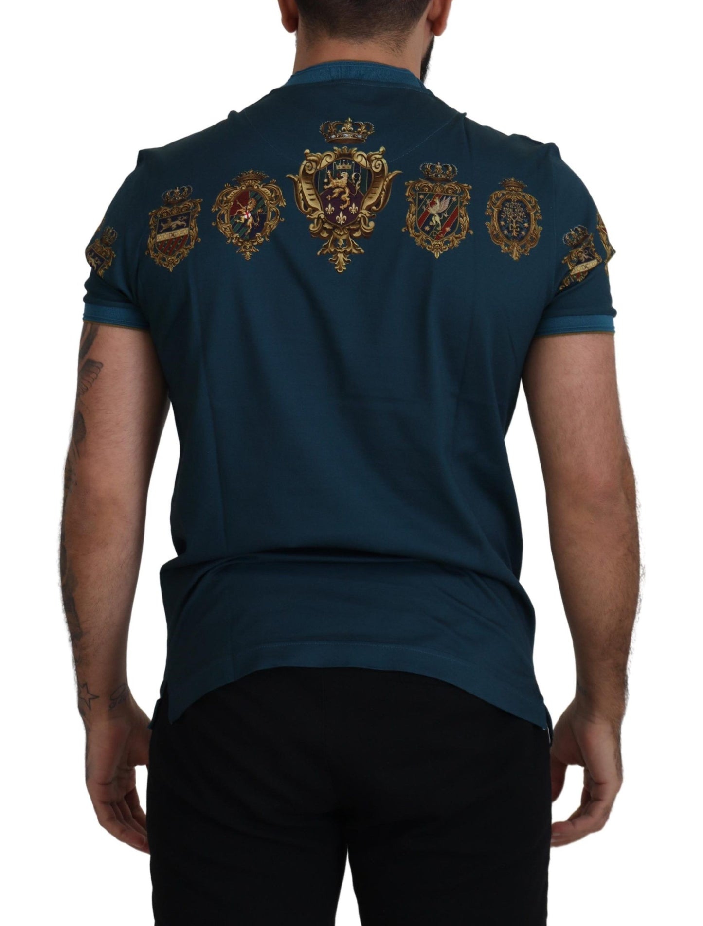 Regal Crown Print Crewneck T-Shirt