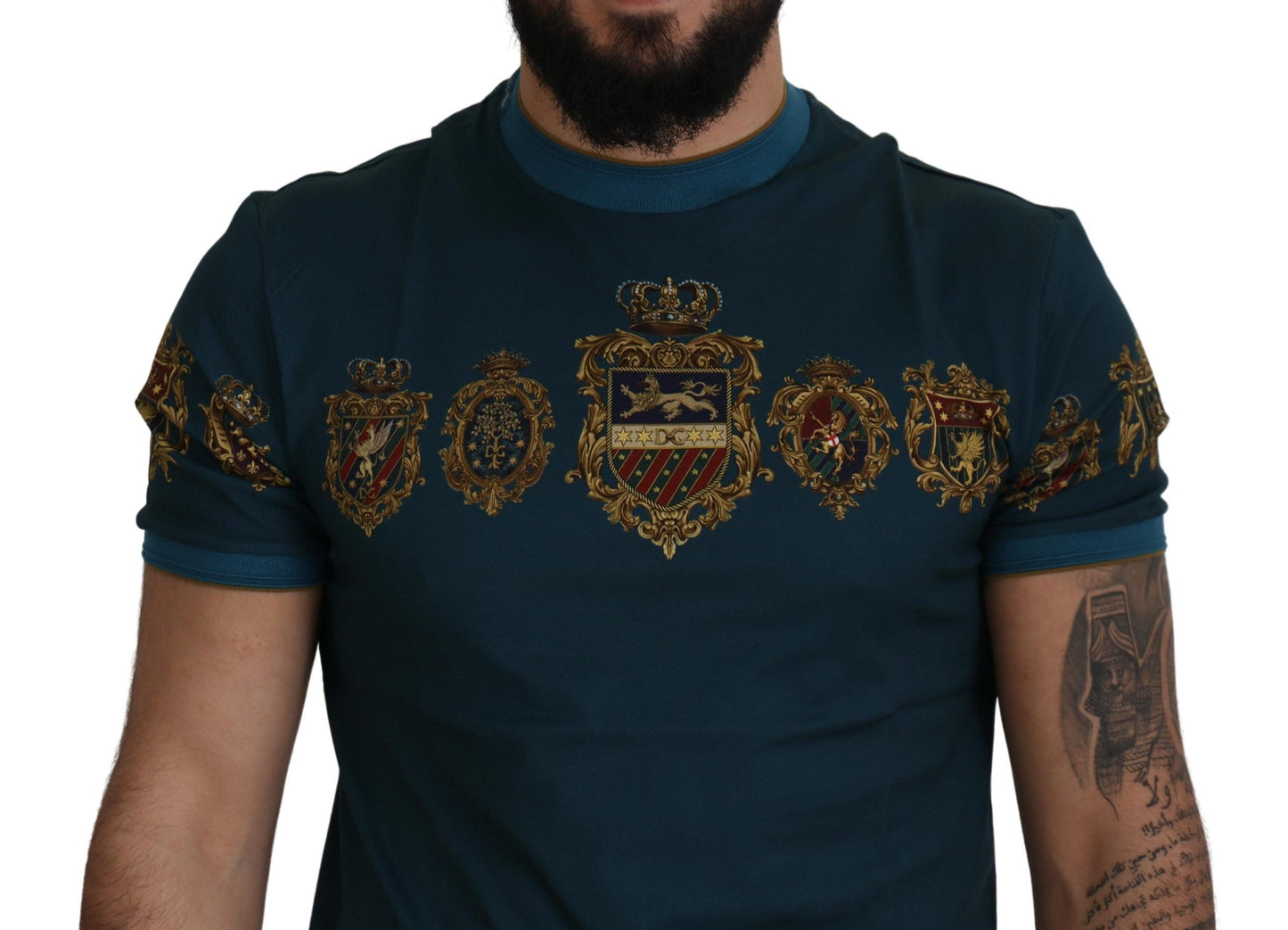 Regal Crown Print Crewneck T-Shirt