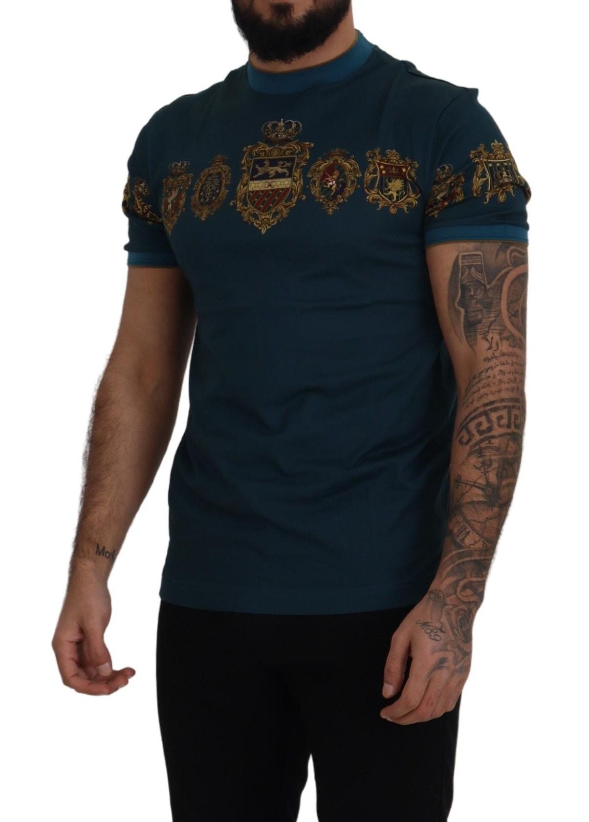 Regal Crown Print Crewneck T-Shirt