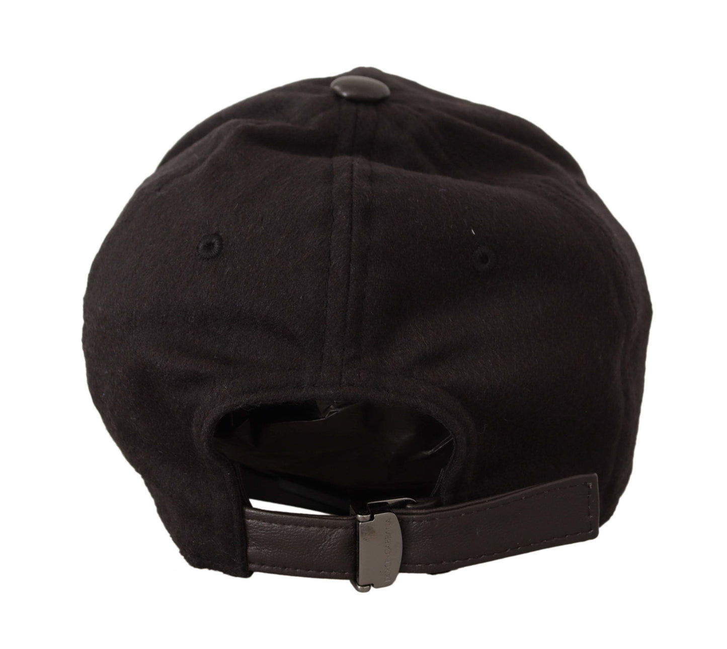 Elegant Cashmere-Leather Baseball Hat