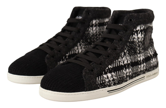 Elegant Check High Top Sneakers