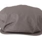 Elegant Gray Cotton Newsboy Hat