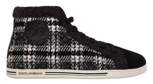 Elegant Check High Top Sneakers