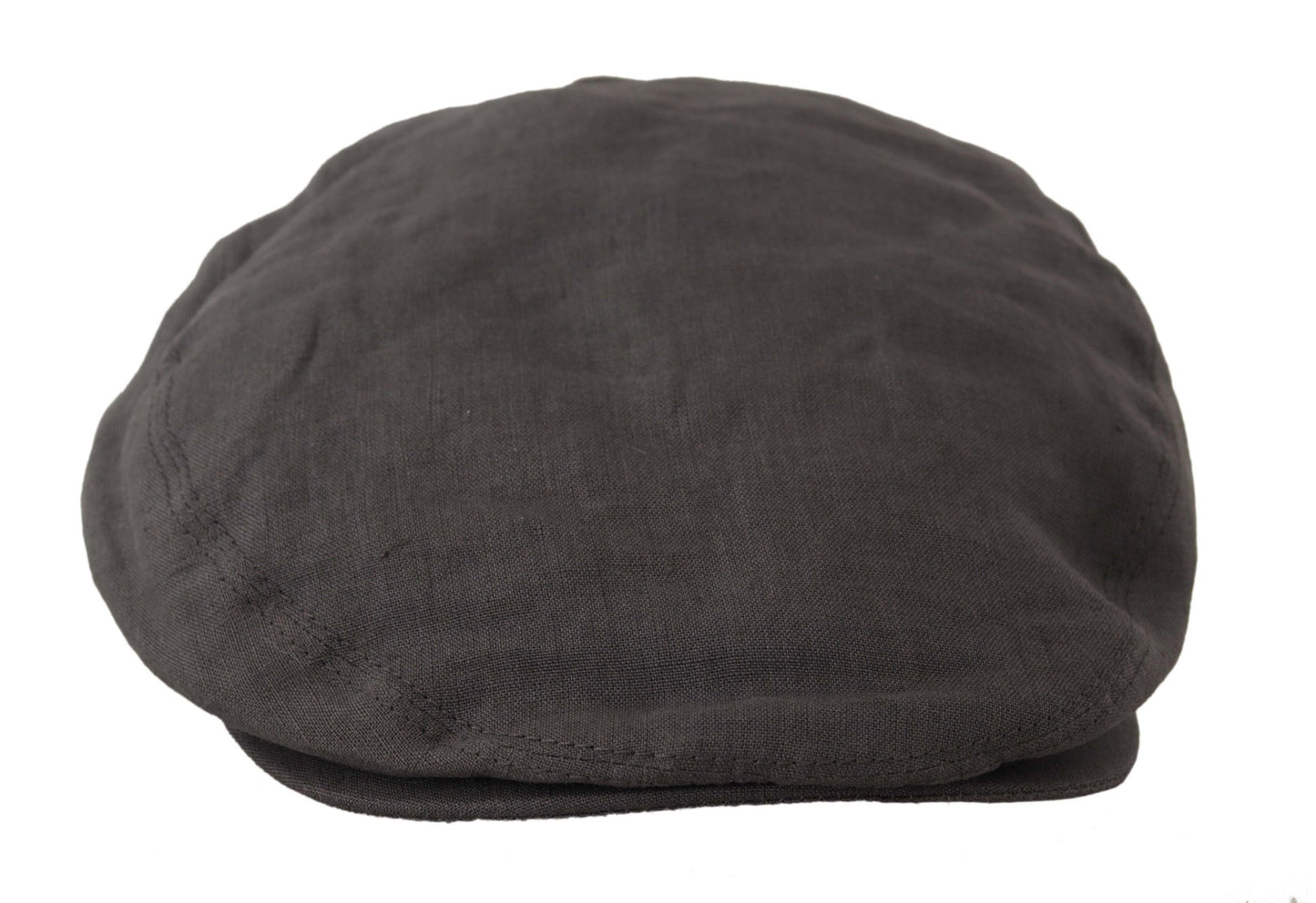 Stylish Dark Gray Linen Newsboy Hat