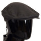 Stylish Dark Gray Linen Newsboy Hat