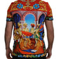 Multicolor Majolica Print Crewneck Tee