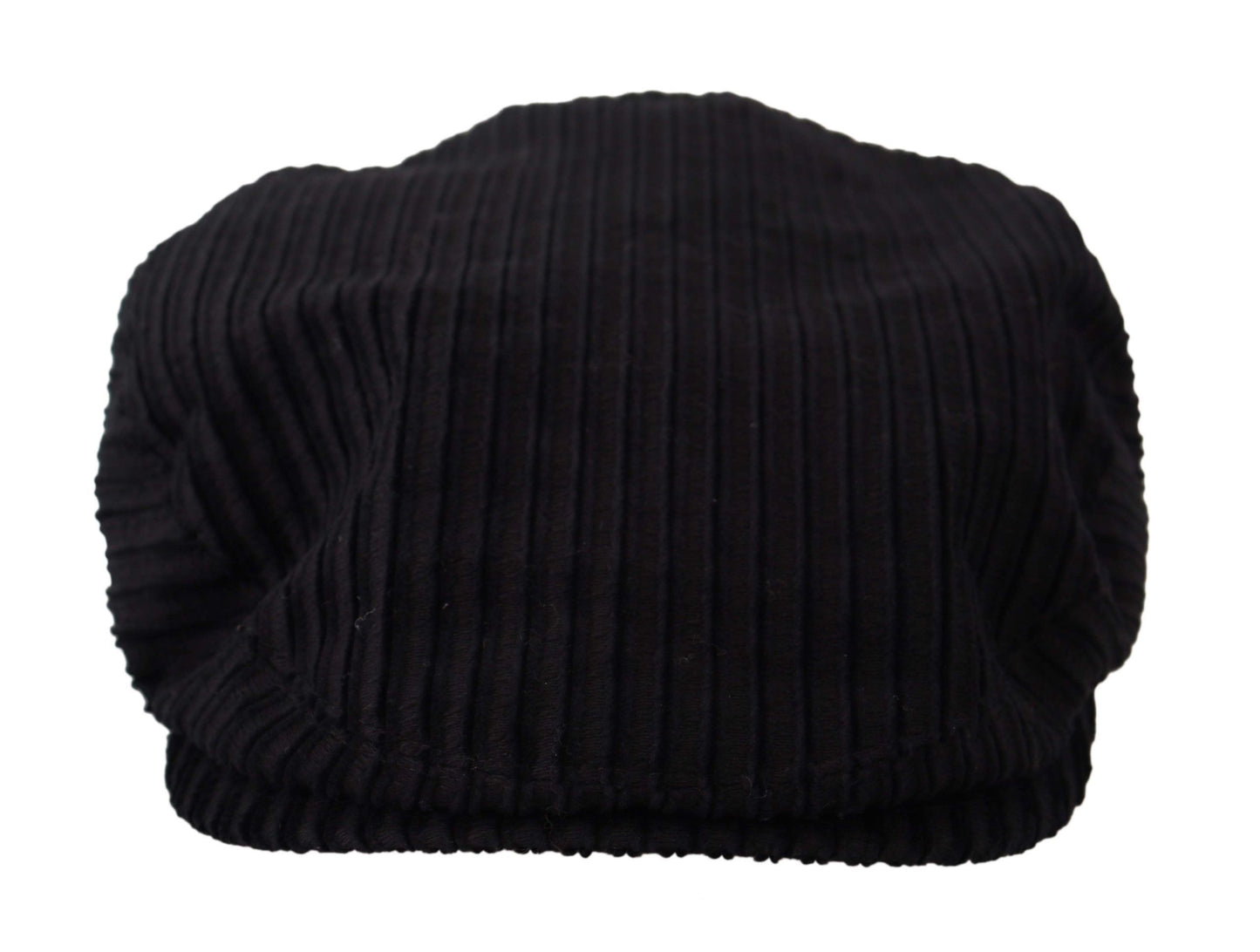 Chic Black Corduroy Newsboy Cap