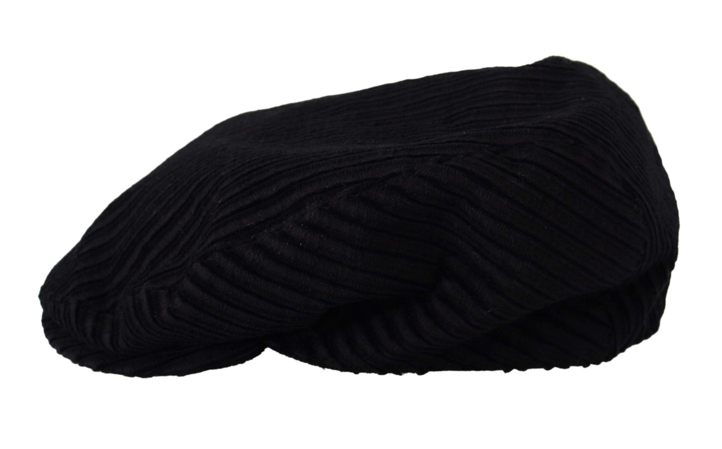 Chic Black Corduroy Newsboy Cap