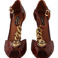 Elegant Brown Devotion Leather Pumps