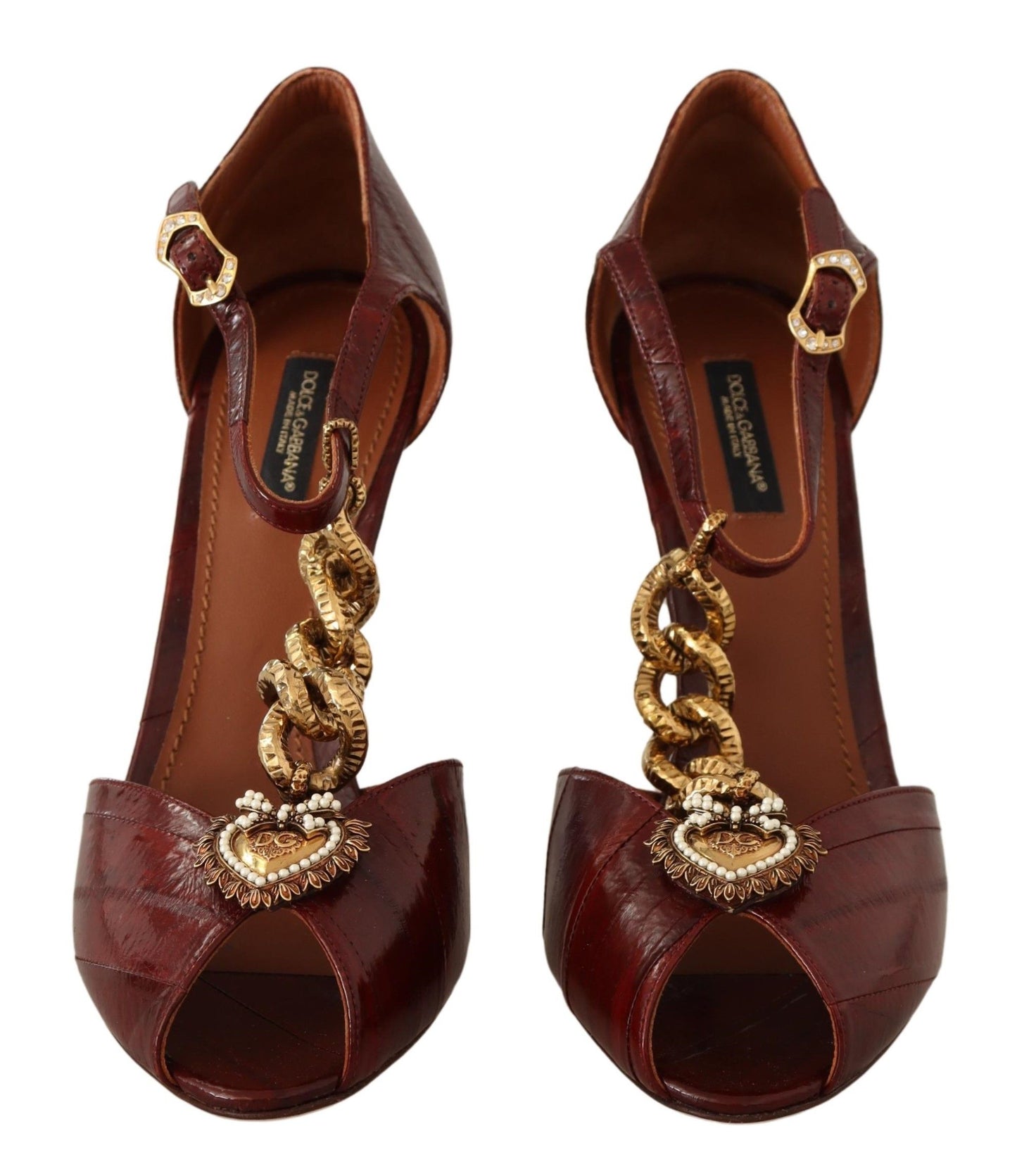 Elegant Brown Devotion Leather Pumps