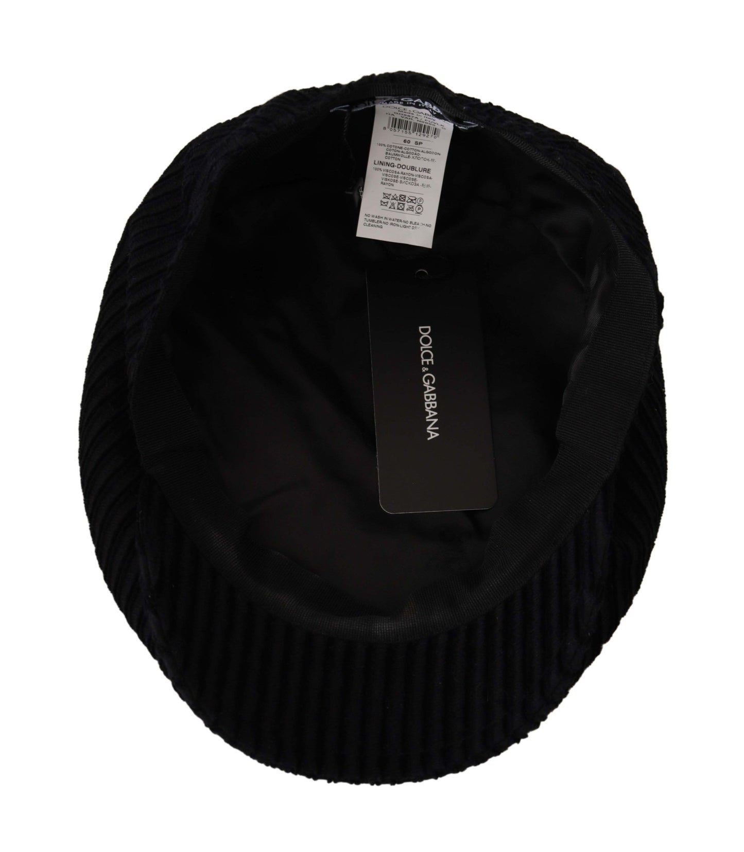 Chic Black Corduroy Newsboy Cap