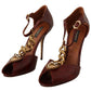 Elegant Brown Devotion Leather Pumps