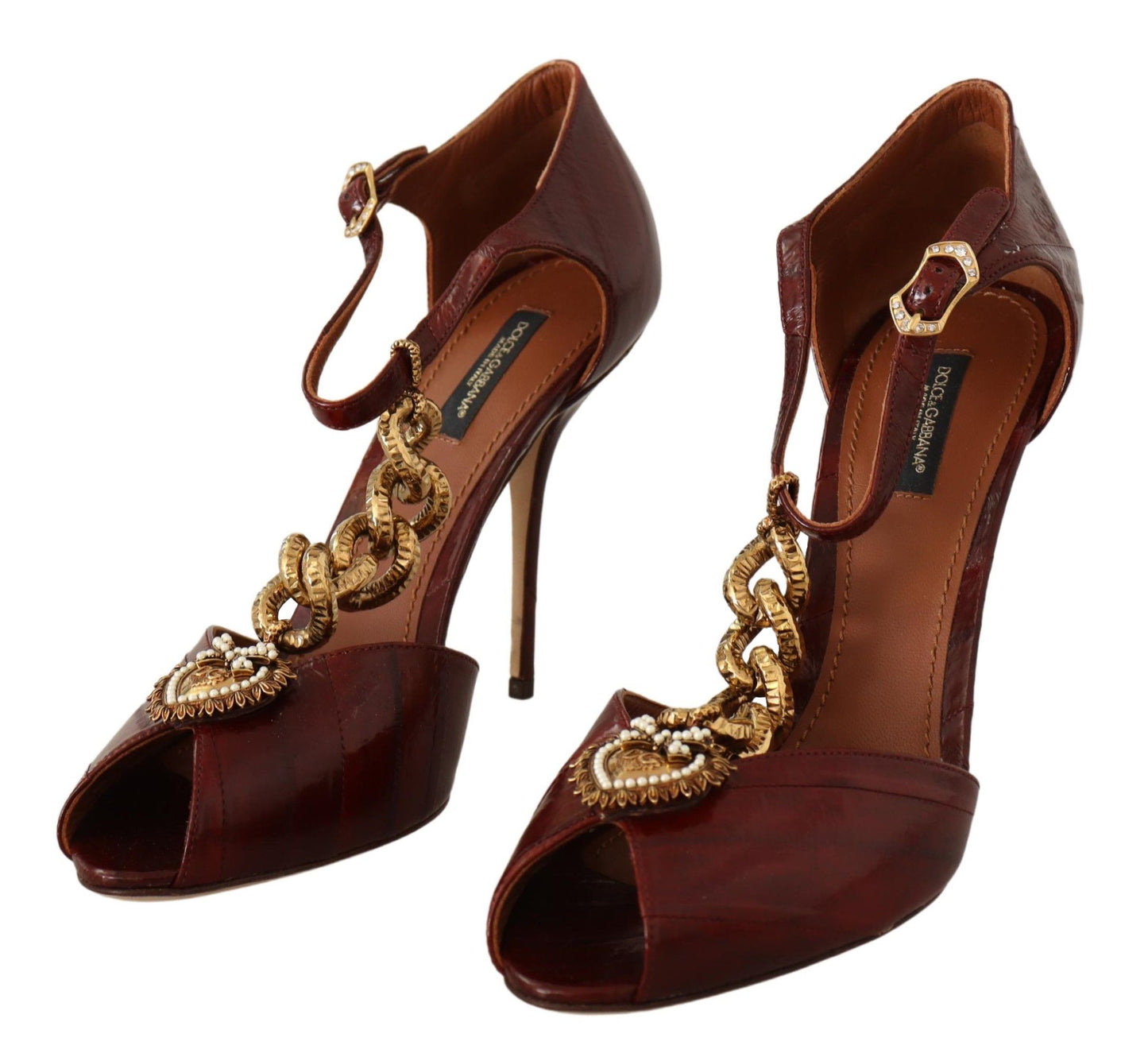 Elegant Brown Devotion Leather Pumps