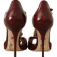 Elegant Brown Devotion Leather Pumps