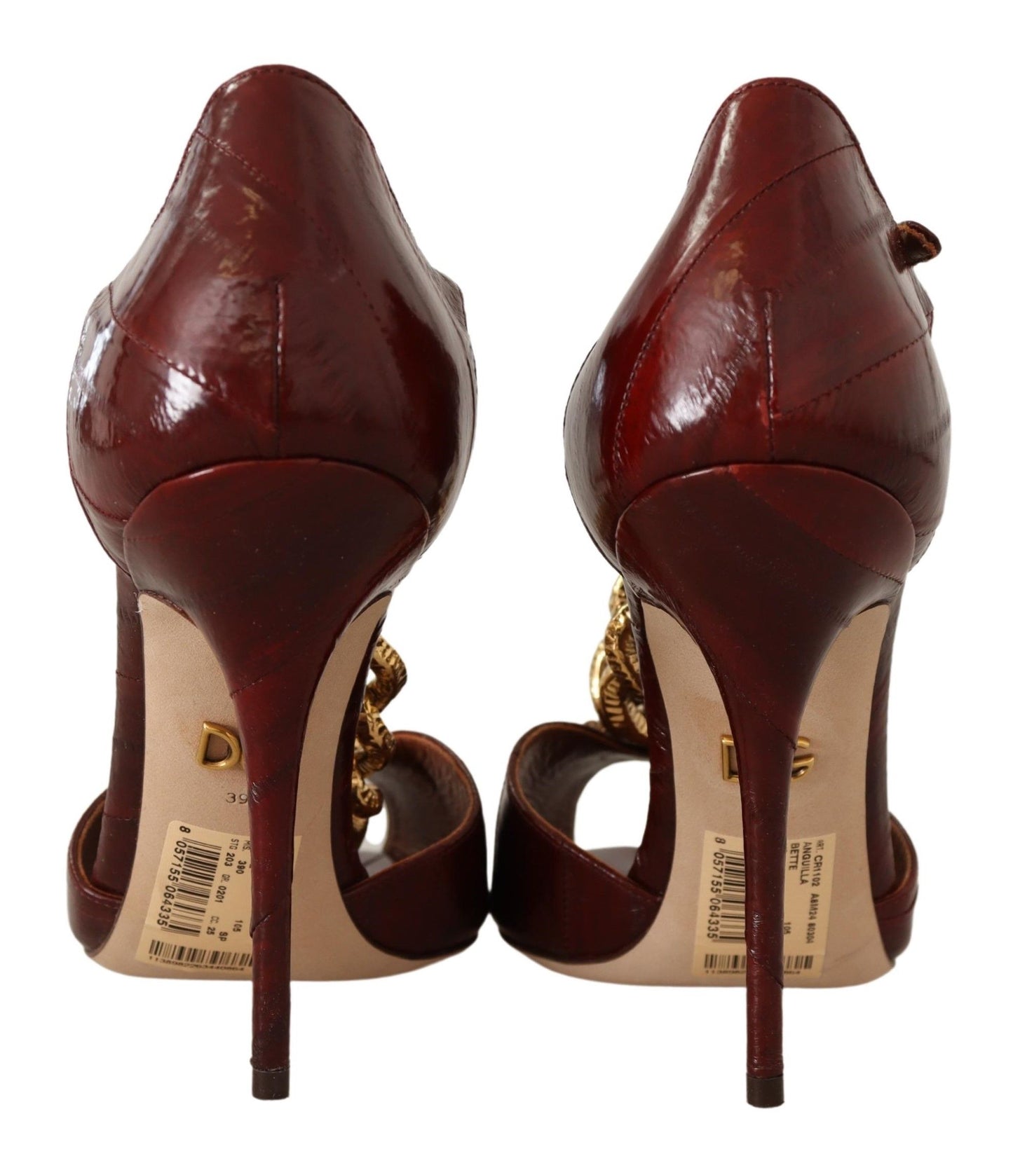 Elegant Brown Devotion Leather Pumps